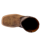Kids Toddler Western Cowboy Boots Square Toe Brown - #194