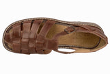 Mens Authentic Huaraches Real Leather Sandals Cognac - #027