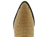 Genuine Crocodile Boots Real Hornback J Toe Sand - EP1