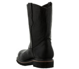 Mens 700TR Black Leather Construction Work Boots