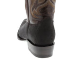 Mens Western Cowboy Boots Brown Real Stingray Diamond Skin Leather J toe