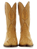 Men's Yellow Buttercup All Real Crocodile Skin Head Cut Cowboy Boots J Toe - BD1